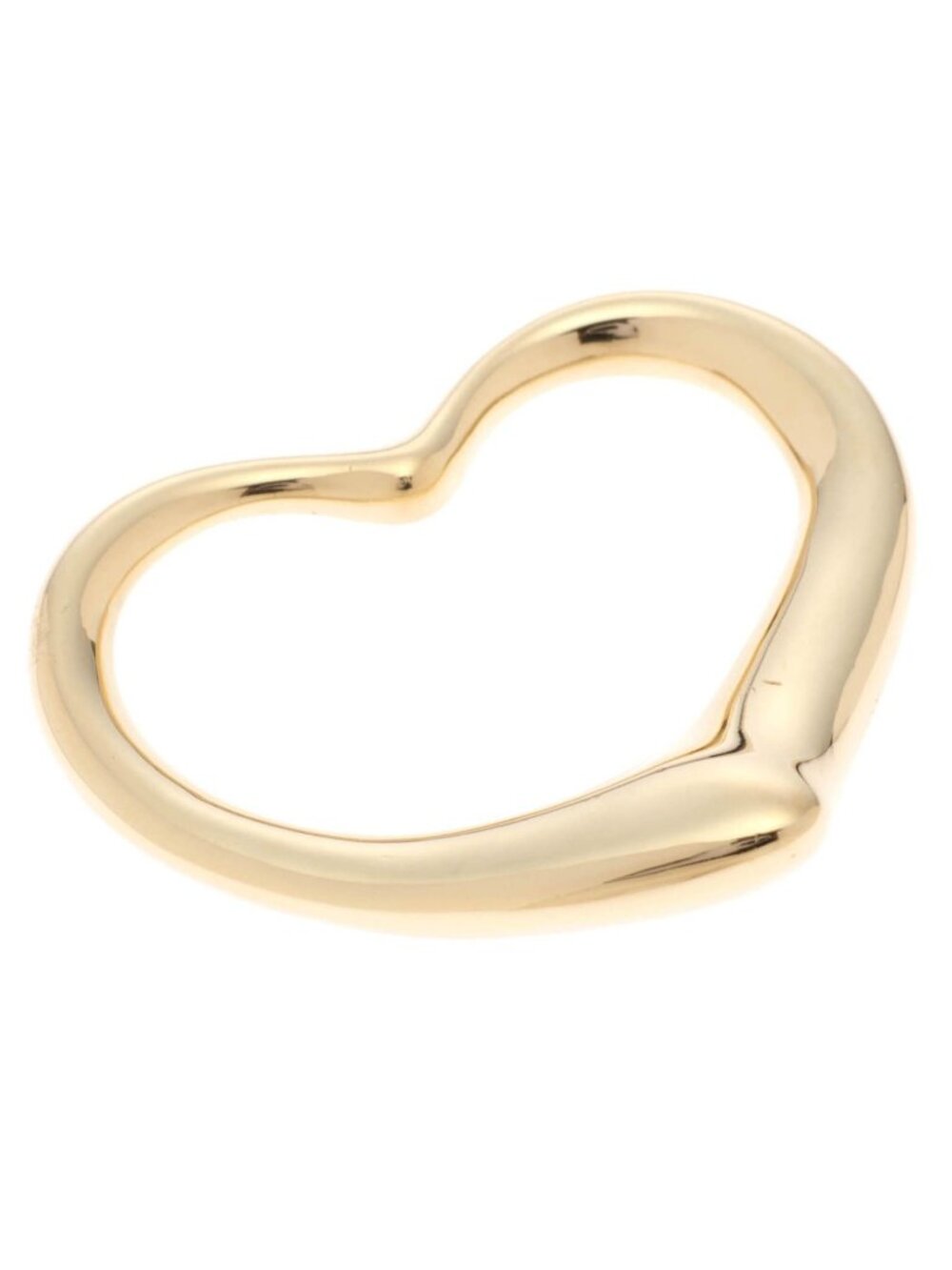 Tiffany & Co Open Heart Top Pendant Yellow Gold Elsa Peretti